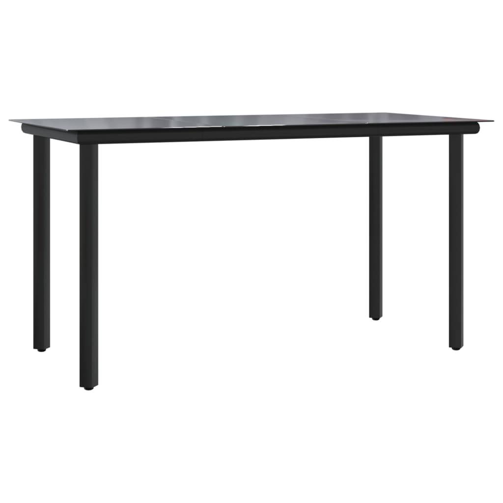 ComfortXL - Salon de Jardin Noir 8 Personnes, Table Rectangulaire 200cm et 8 Fauteuils en Résine Tressée Inclinables – ComfortXL Outdoor Living - Image 7