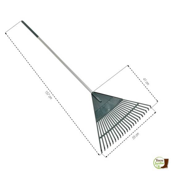 Balai à gazon en plastique - Balai à feuilles - Image 2