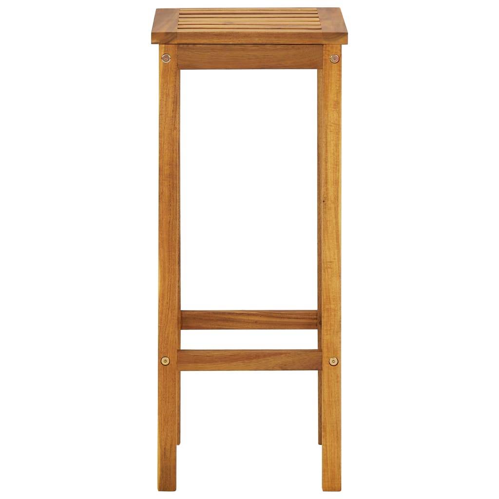 Helloshop26 - Ensemble de bar de balcon 3 pièces bois d'acacia solide - Image 6