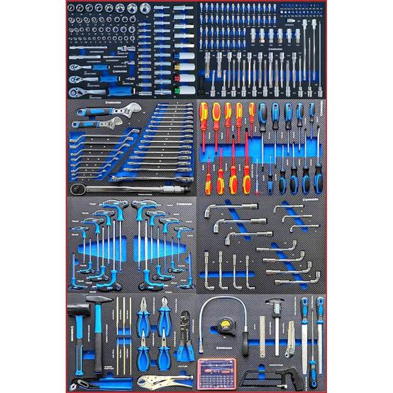 Servante d'atelier/ Chariot Barracuda Tools XXL RACING 9 tiroirs 8 outillés - 4 roues, 2 freins, Chariot MECANICIEN, GARAGISTE - Image 3