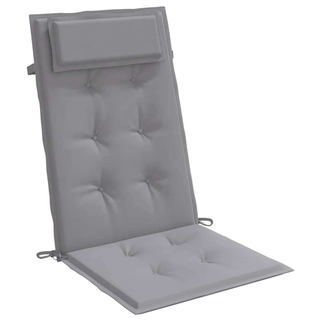 PANGIVO - Coussins de chaise à dossier haut tissu oxford gris 120 x 50 x 3 cm - PANGIVO - Image 5
