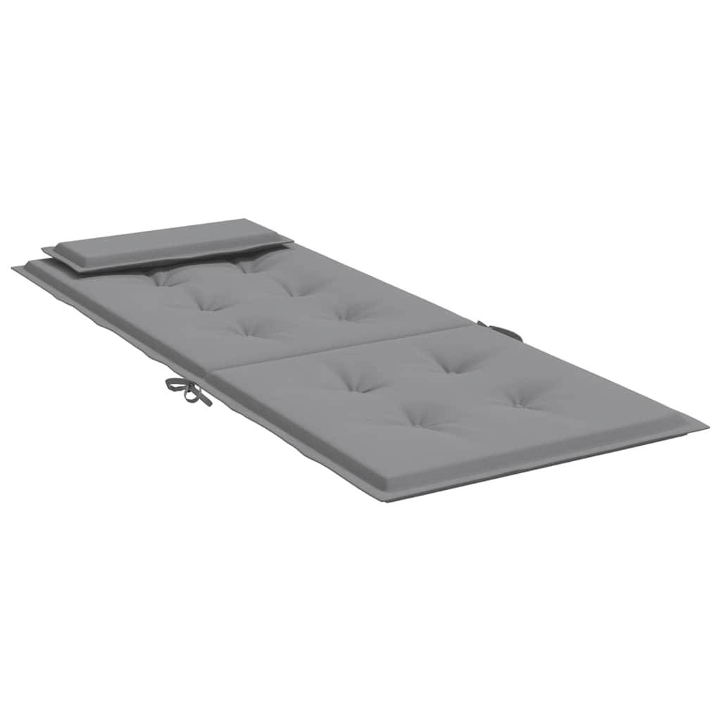 PANGIVO - Coussins de chaise à dossier haut tissu oxford gris 120 x 50 x 3 cm - PANGIVO - Image 6
