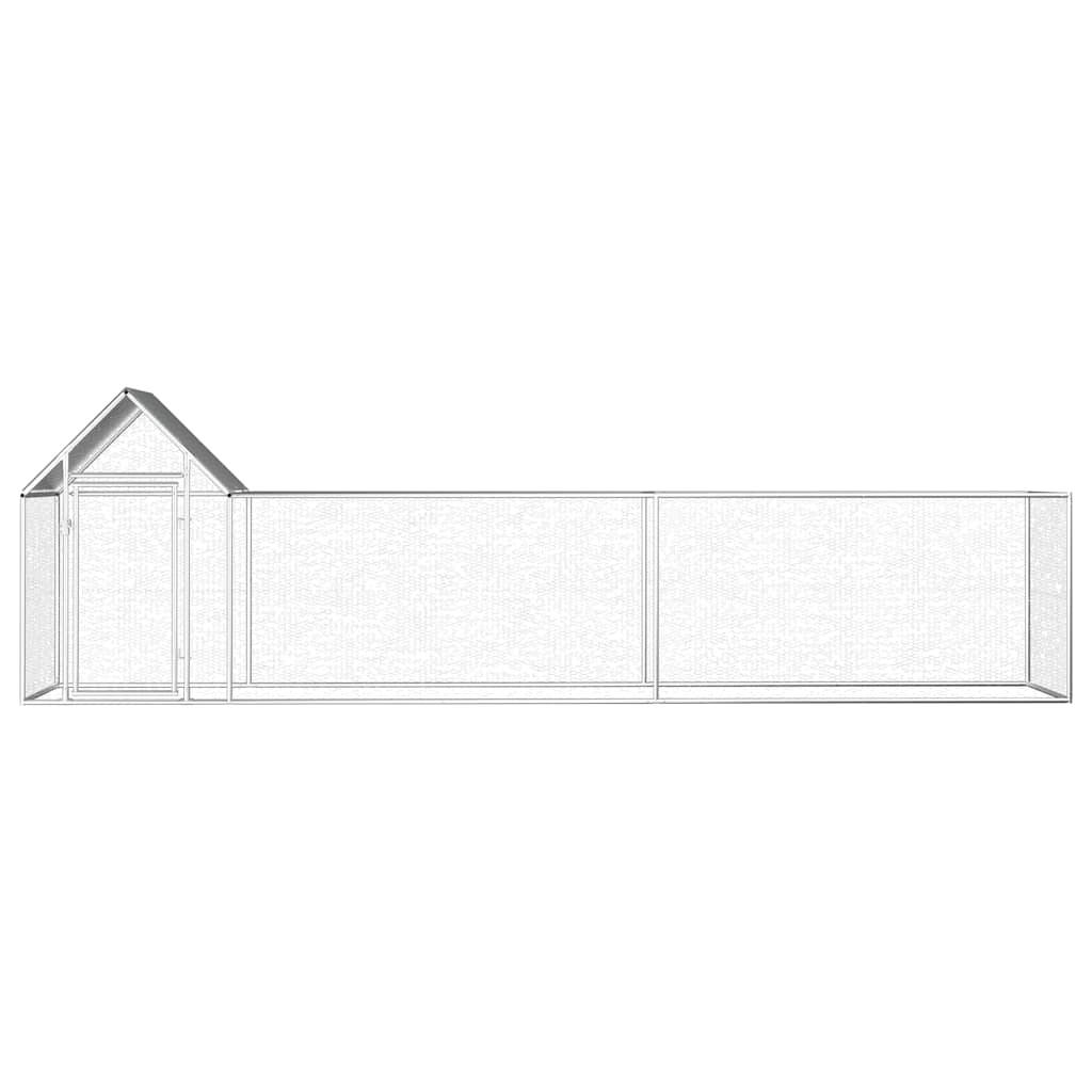 Prolenta Premium - Poulailler acier argent 5 x 1 x 1,5 m - Prolenta premium p3140.5 - Image 1