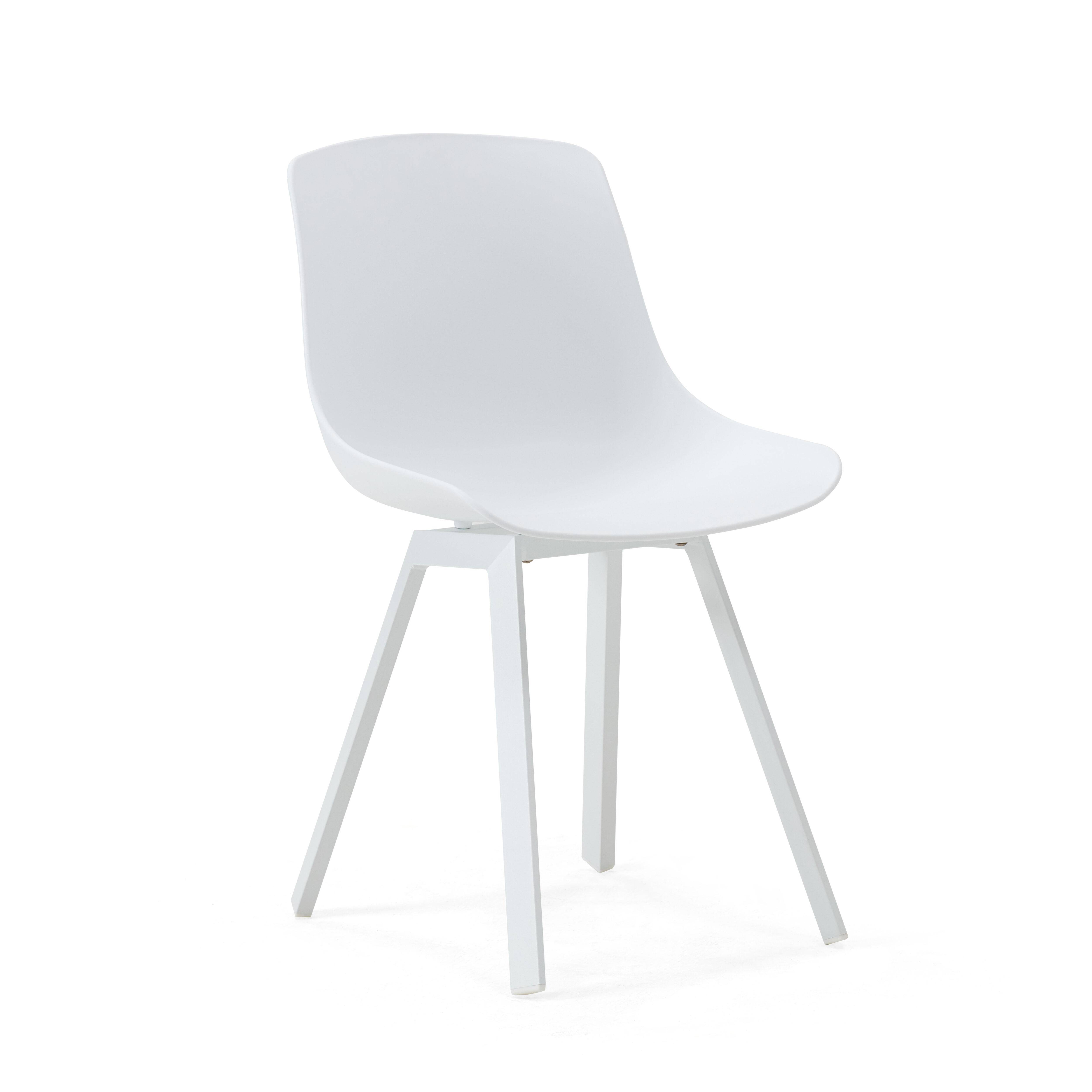 Oviala - Lot de 4 chaises d'extérieur blanc Samoa - Oviala - Image 6