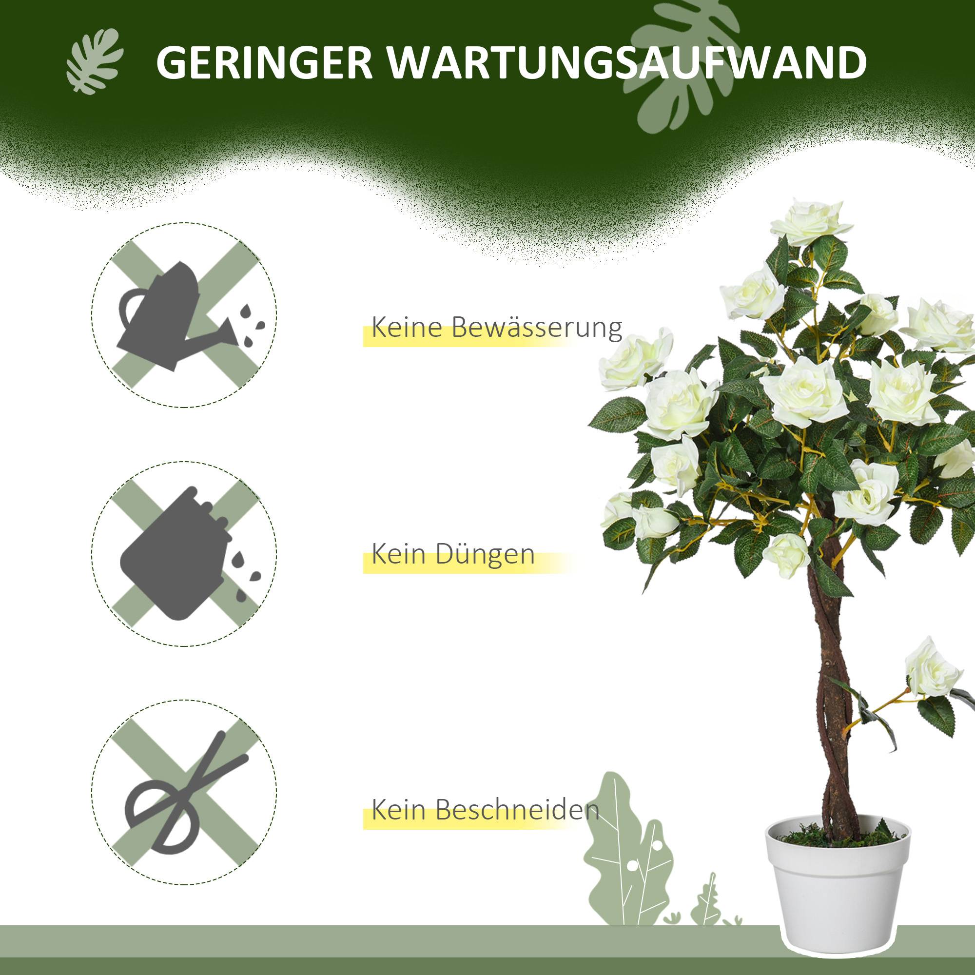 Sans Marque - Arbre artificiel, plante en pot ciment - Image 8