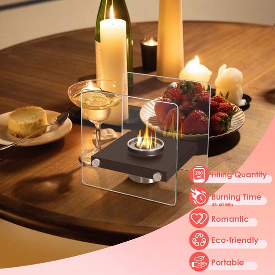 BMOT Cheminée bio de table, Cheminée à Alcool Ronde,Cheminée de table BMOT Cheminée bio de table, Cheminée à Alcool Ronde,Cheminée de table