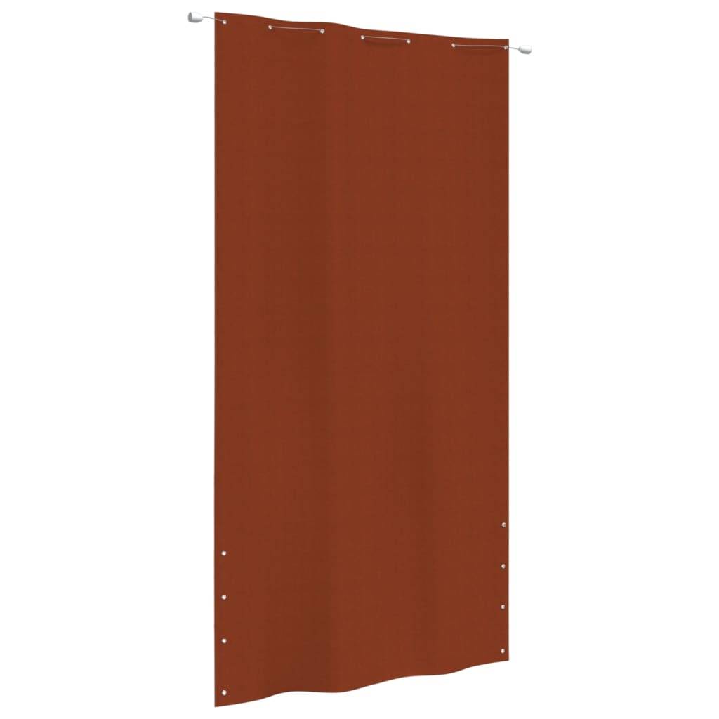 Helloshop26 - Écran de balcon brise pare vue protection confidentialité 140 x 240 cm tissu oxford terre cuite - Image 1