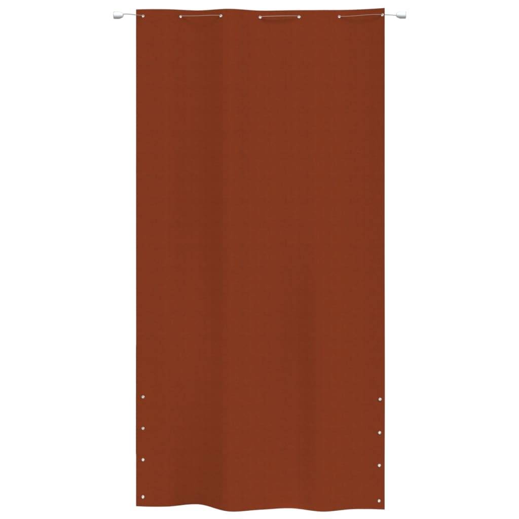 Helloshop26 - Écran de balcon brise pare vue protection confidentialité 140 x 240 cm tissu oxford terre cuite - Image 2