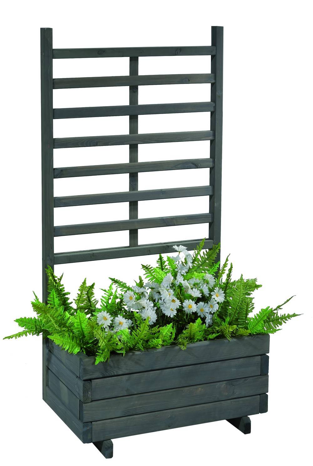 Gaspo - Jardinière avec treillis "Gmunden" - l 136 cm x h 136 cm Gris vintage Gaspo - Image 1