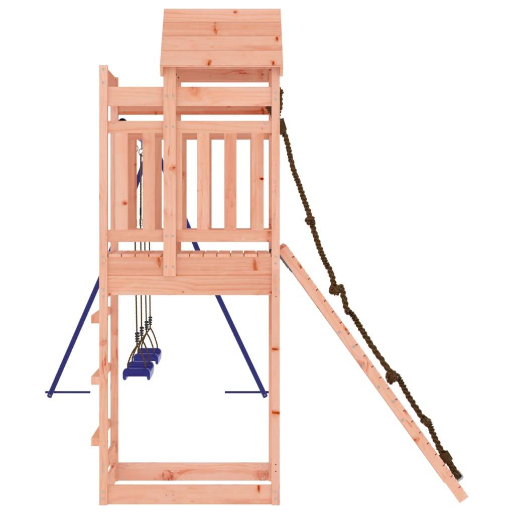 Helloshop26 - Aire de jeux d'extérieur balançoires toboggan portiques robuste jeux jardin 319 x 259 x 238 cm bois massif de douglas - Image 5