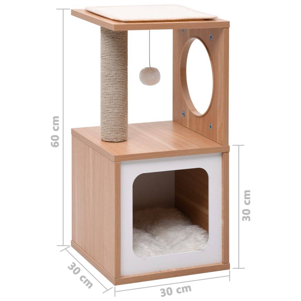 Vidaxl - Arbre à chat avec tapis à gratter en sisal 60 cm vidaXL 170925 - Image 3
