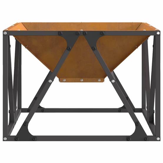 ComfortXL - Brasero Carré en Acier Chauffage de Jardin Design Moderne 50 cm Marron – ComfortXL Outdoor Living - Image 6