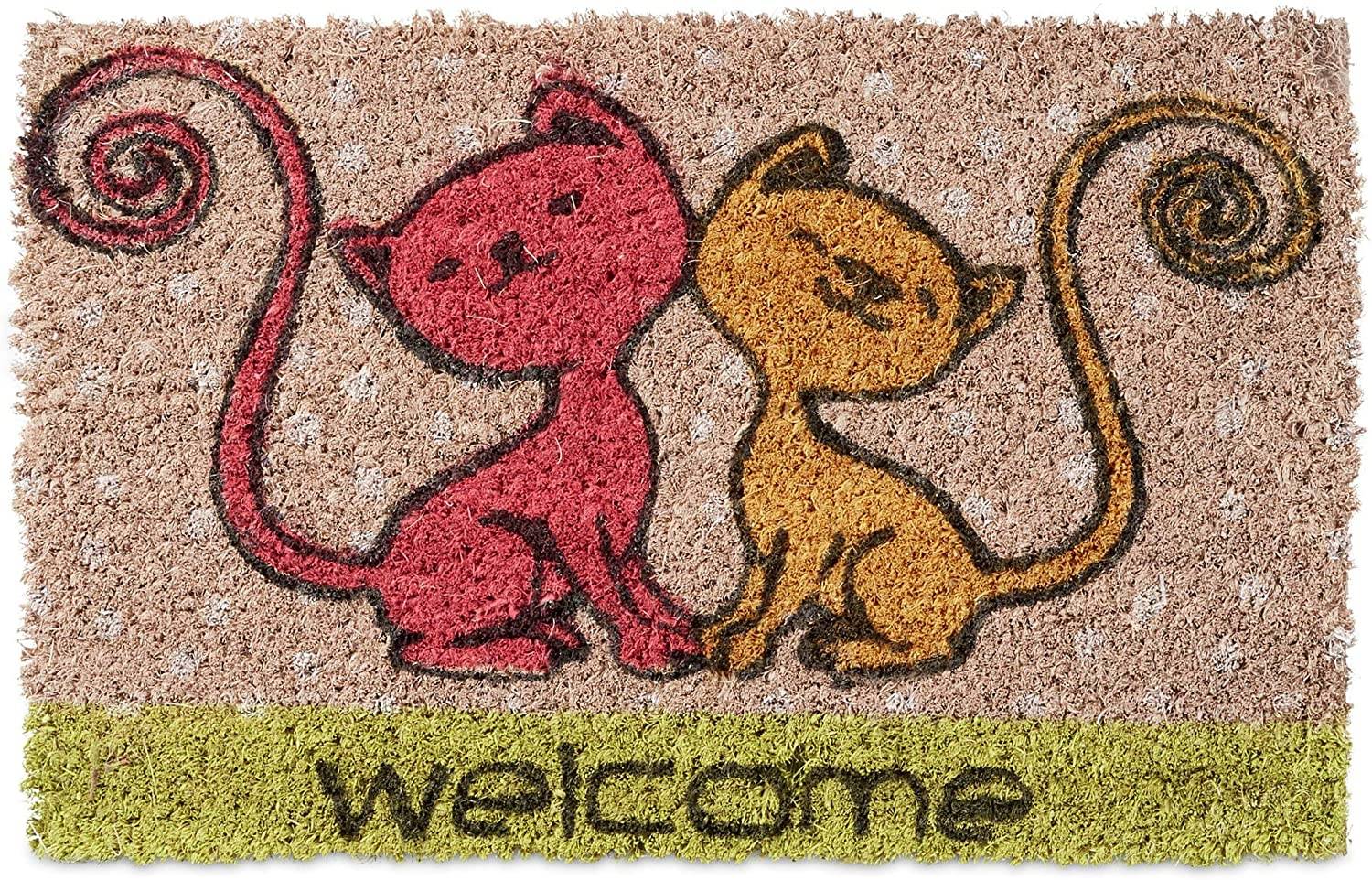 Mini paillasson tapis de sol porte d’entrée essuie-pieds enfants fibres coco - Image 1