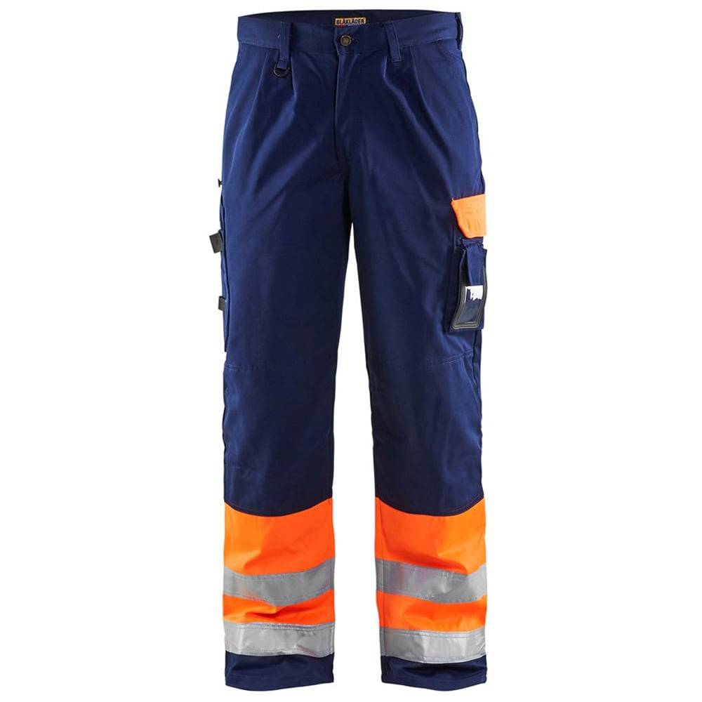 Pantalon artisan haute visibilité Orange fluo/Marine | 158418605389 - Blaklader