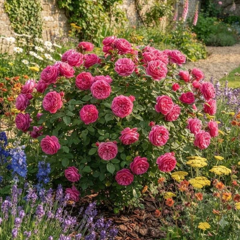 Rosier à grandes fleurs Charme de Bezouotte® 'Fryrisky' à fleurs Rose/ - feuillage Caduc - Pot de 3L - 20/40 cm - Image 2
