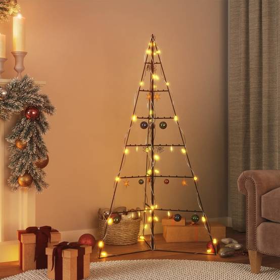 Sapin De Noël - Arbre de Noël en métal pour décoration noir 140 cm - Image 2