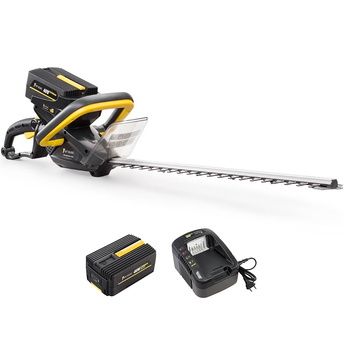 Gt Elec - Taille-haies sans fil à batterie, 40 V, GT ELEC + batterie 4 Ah + chargeur - GT ELEC - Image 1