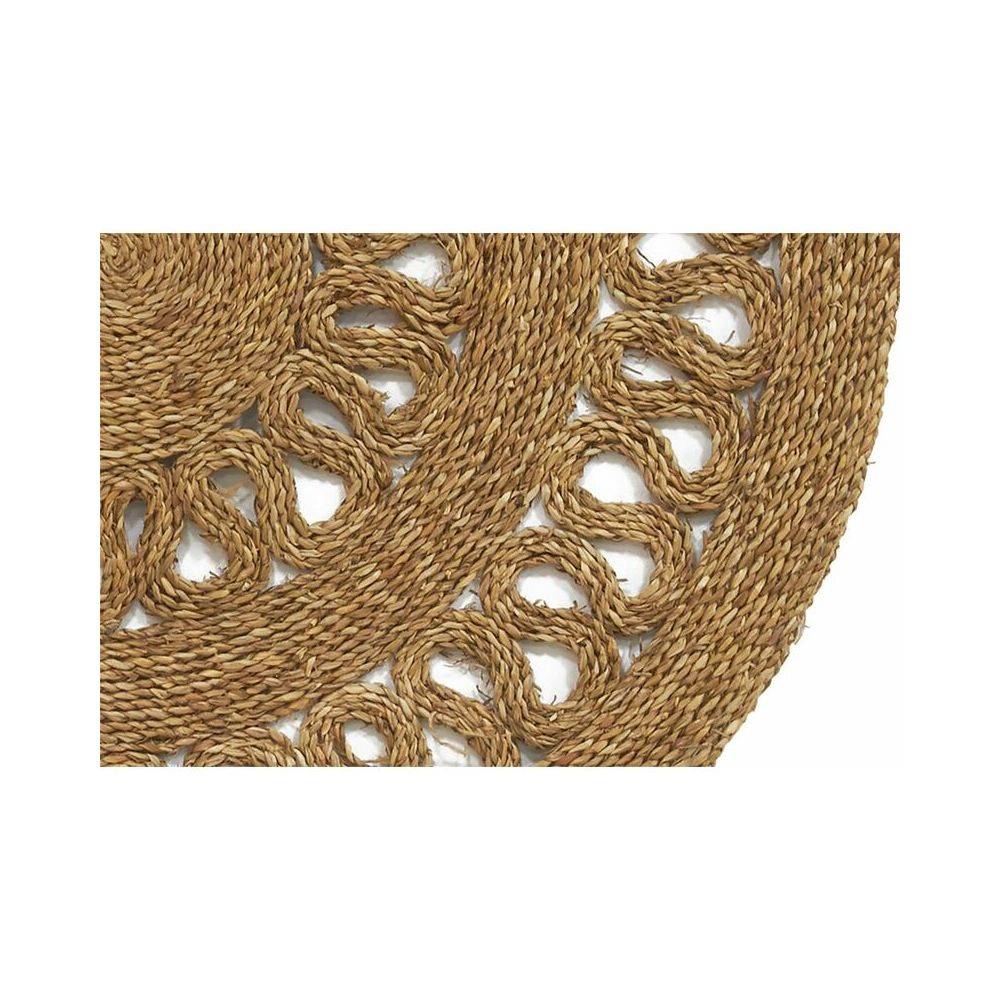 Aubry Gaspard - Tapis rond en jonc naturel Bohème - Image 4