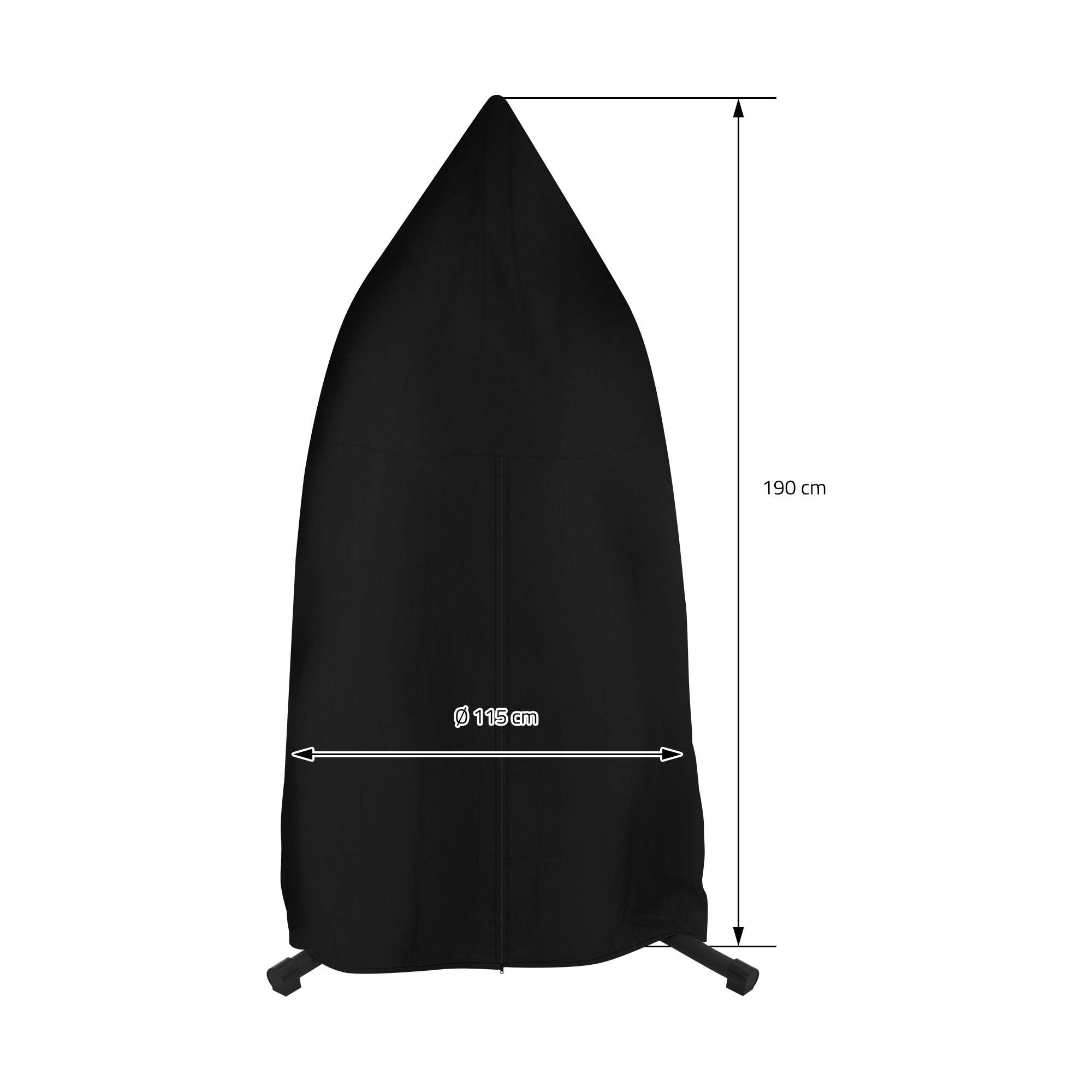 Ml-Design - Housse de protection de fauteuil suspendu protection anti pluie imperméable noir - Image 6