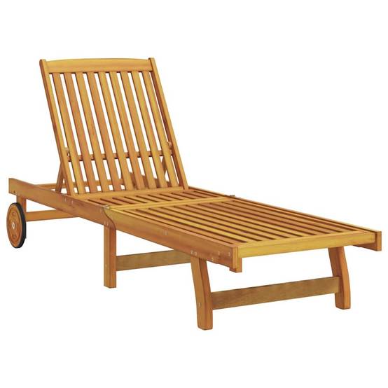 PANGIVO - Transat Bois d'Acacia Massif Marron 199 x 63 x 85 cm, Poids :41.6kg - PANGIVO - Image 4