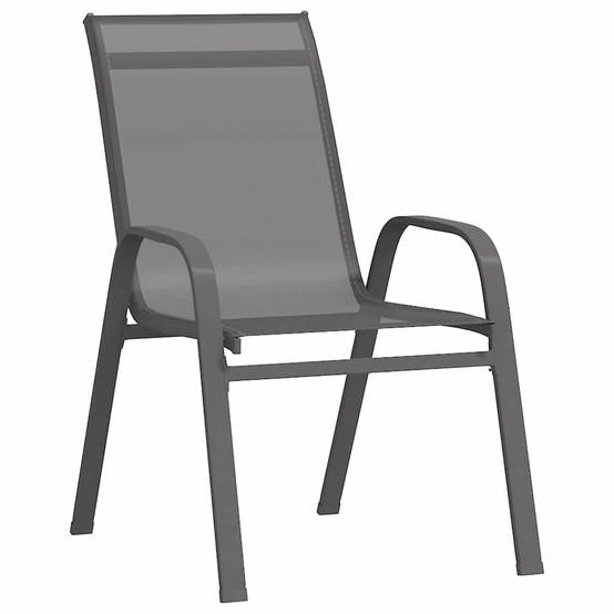 7 pcs Salon De Jardin - Mobilier D'extérieur Gris - Image 6