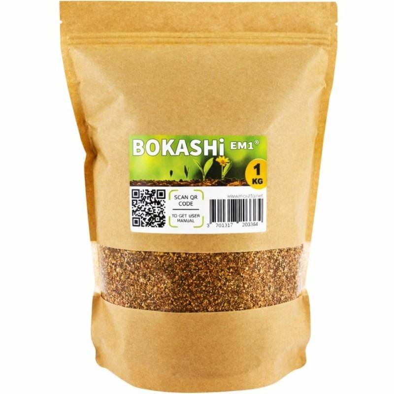 Ferme Du Moutta - Activateur Bokashi EM-1 fabriqué en France, sac de 1 kg pour compost sans odeur