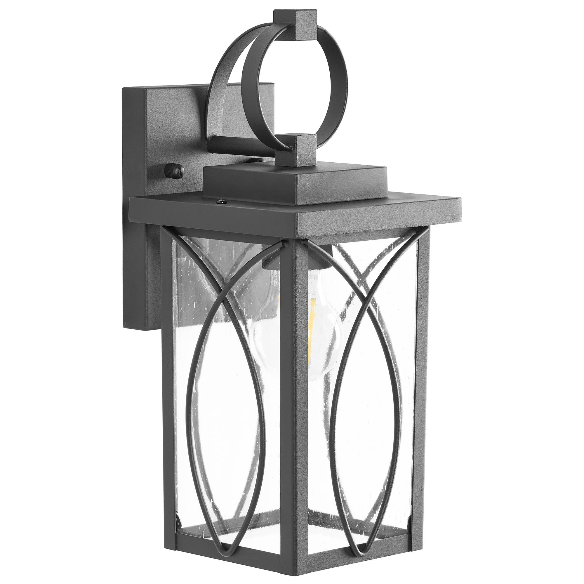 Beliani - Lampe murale pour l'extérieur Aluminium Noir BUZAU - 16x18x36- Beliani - Image 2