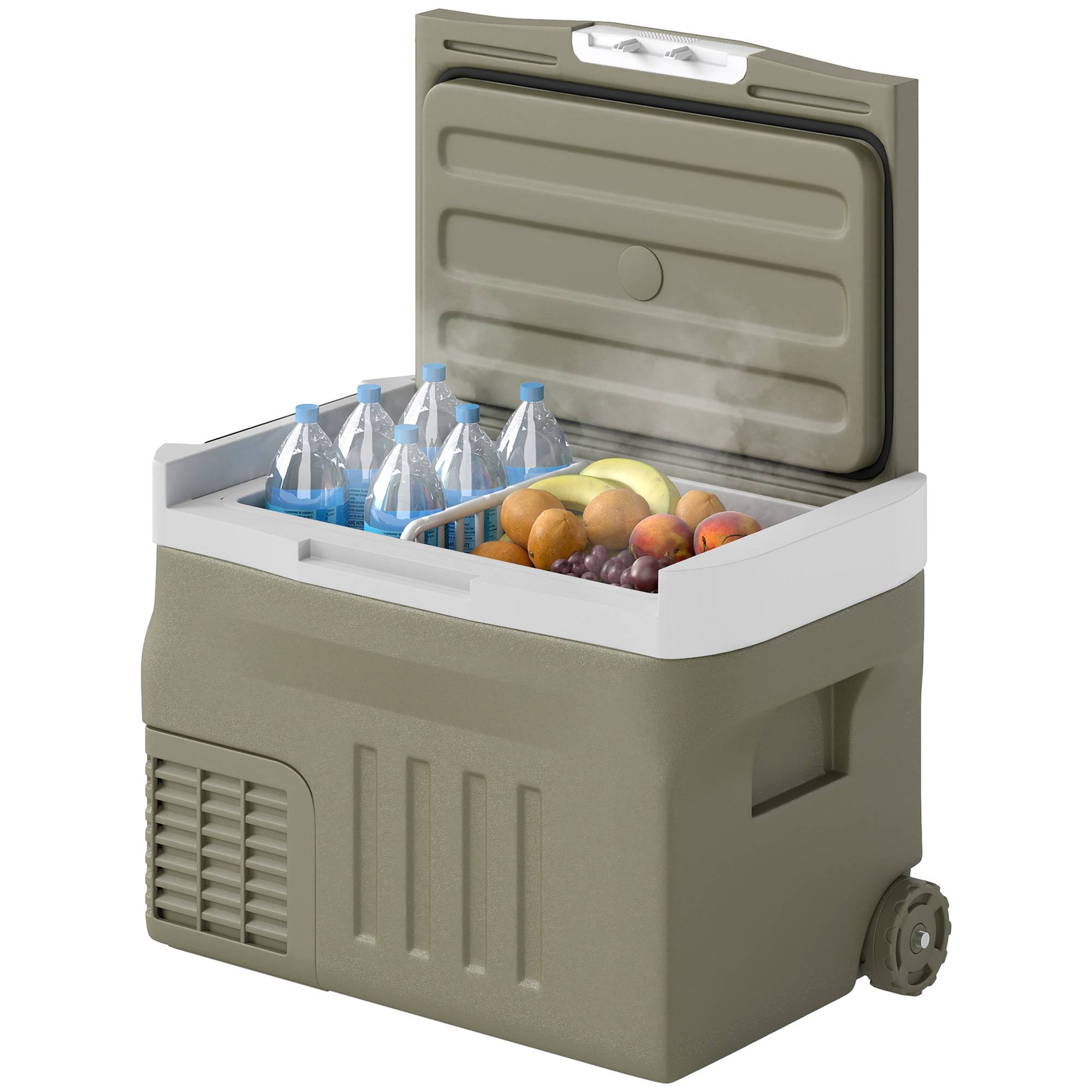 Réfrigérateur Portable Voiture 30 L 12/24 V -20 à +20 °C, Écran Tactile LED, Camping/Maison, 61 x 39 x 41,5 cm, Vert - Image 2