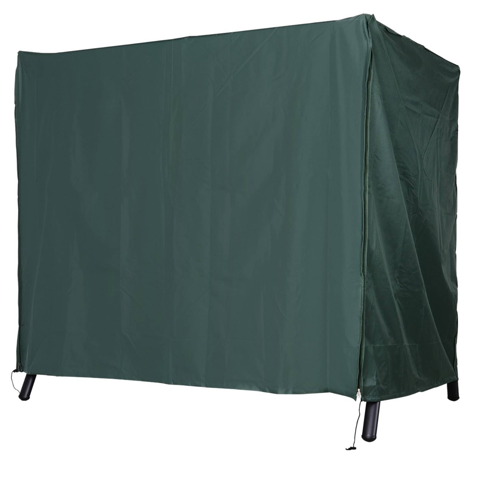 Housse protection balancelle 3 places imperméable anti-UV tissu Oxford vert foncé 177x114x152 cm - Image 1