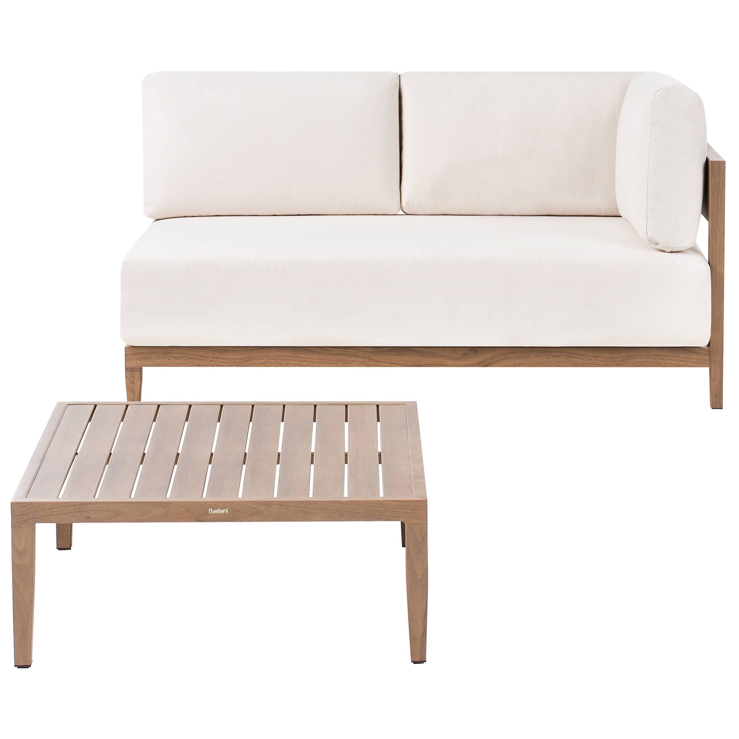Beliani - Set de jardin, 2 Personnes Aluminium Marron SAMPIERI - Beliani - Image 2