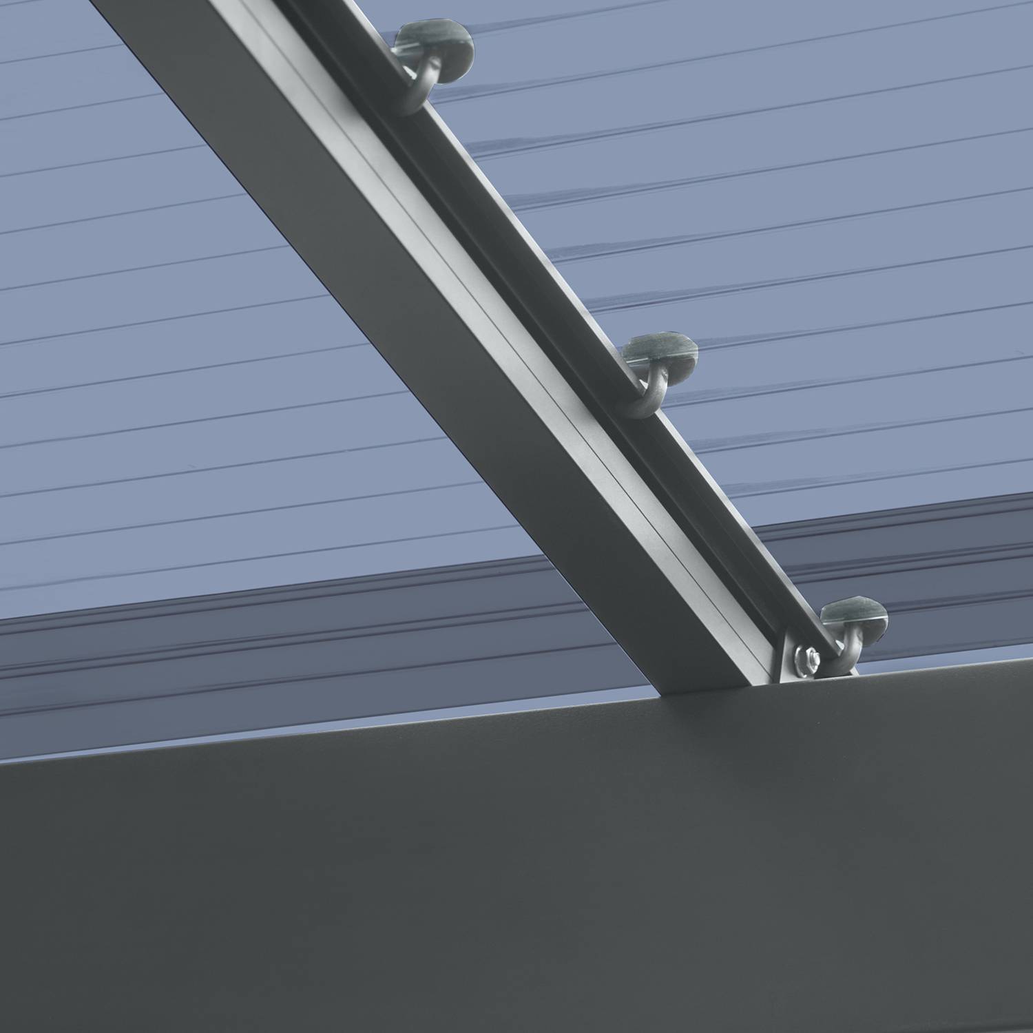 Carport WING - Type 80 Thermolaqué Anthracite Charge de toiture 100kgs/m² XIMAX - Image 5
