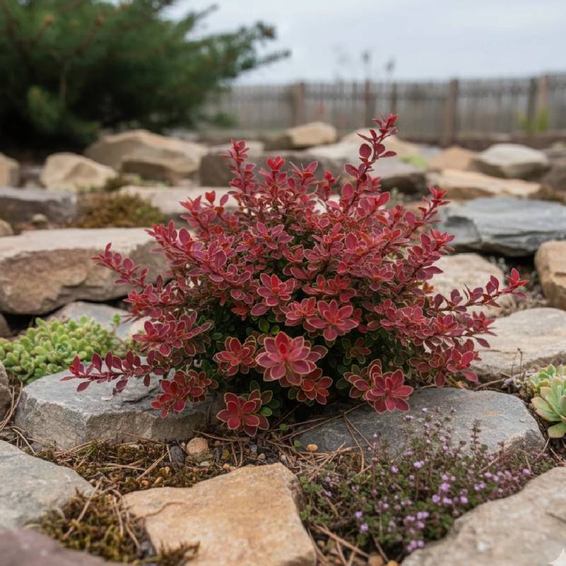 Epine-vinette Admiration®, Berberis à fleurs Jaune/Rouge - feuillage Caduc - Pot de 3L - 20/40 cm - Image 4
