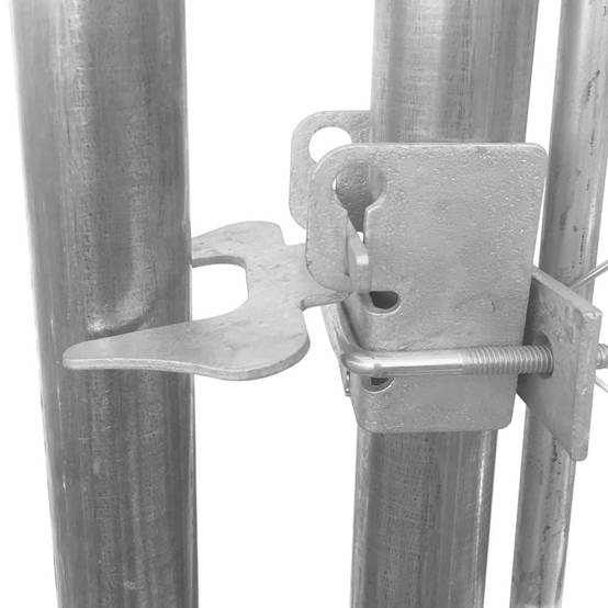 Chenil extérieur cage enclos parc animaux chien extérieur avec toit pour chiens 382 x 382 x 225 cm - Image 5