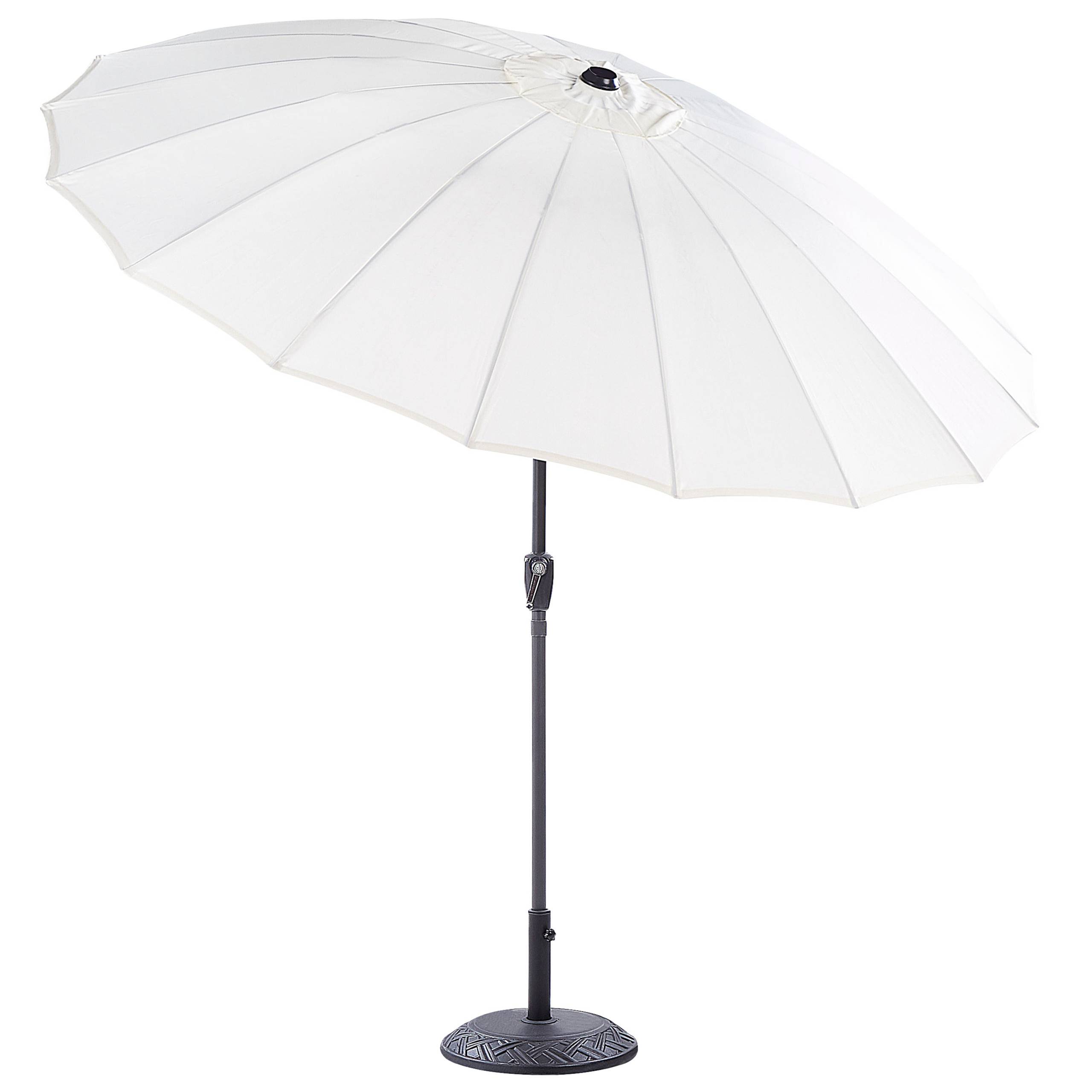 Beliani - Parasol droit Tissu Beige clair BAIA - Beliani - Image 4