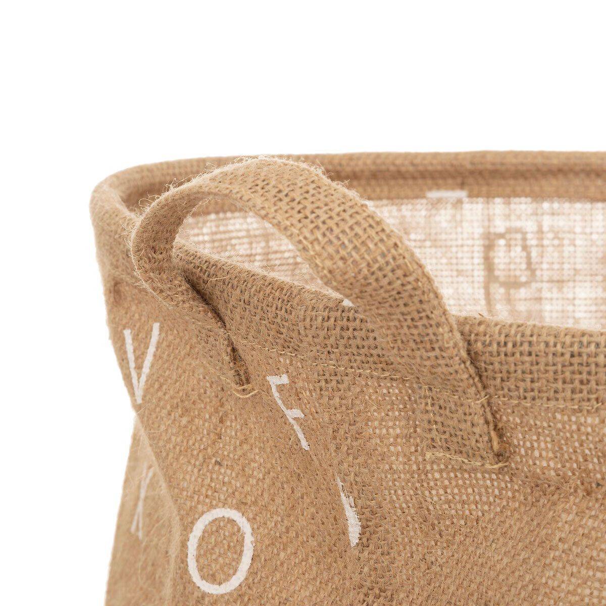 Panier en Jute pour Enfant "Alphabet" 49cm Beige - Image 2