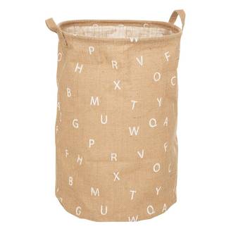 Panier en Jute pour Enfant "Alphabet" 49cm Beige