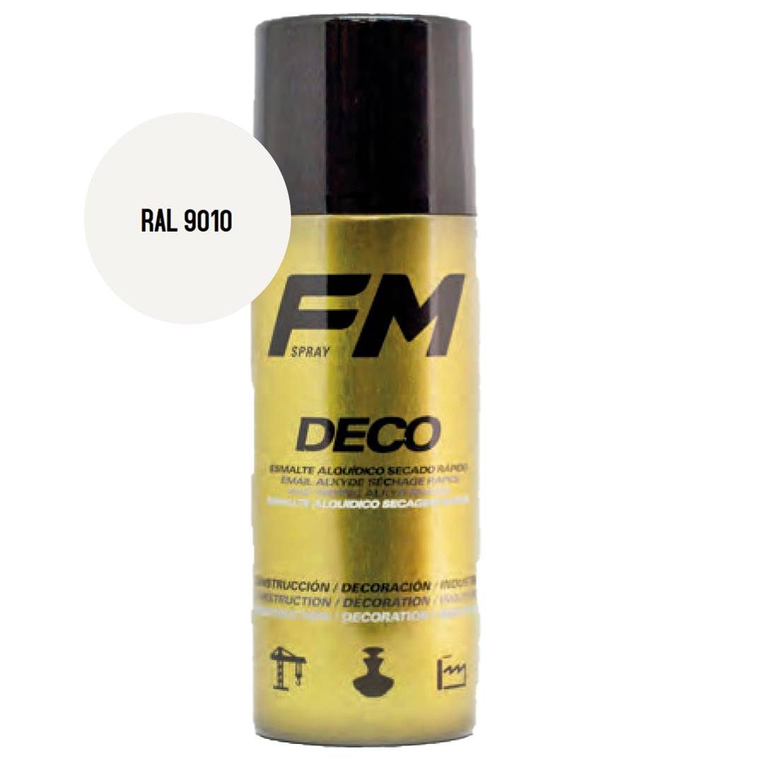 Bombe de peinture blanc 400ml - Blanc mat - RAL 9010 - Image 3