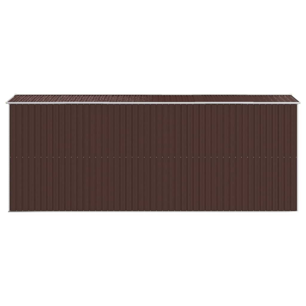 Vidaxl - Abri de jardin Marron foncé 192x523x223 cm Métal galvanisé vidaXL 3147464 - Image 6