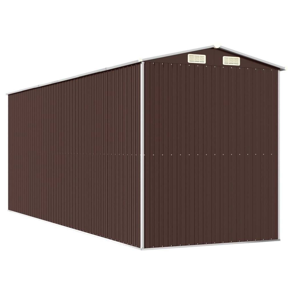 Vidaxl - Abri de jardin Marron foncé 192x523x223 cm Métal galvanisé vidaXL 3147464 - Image 7