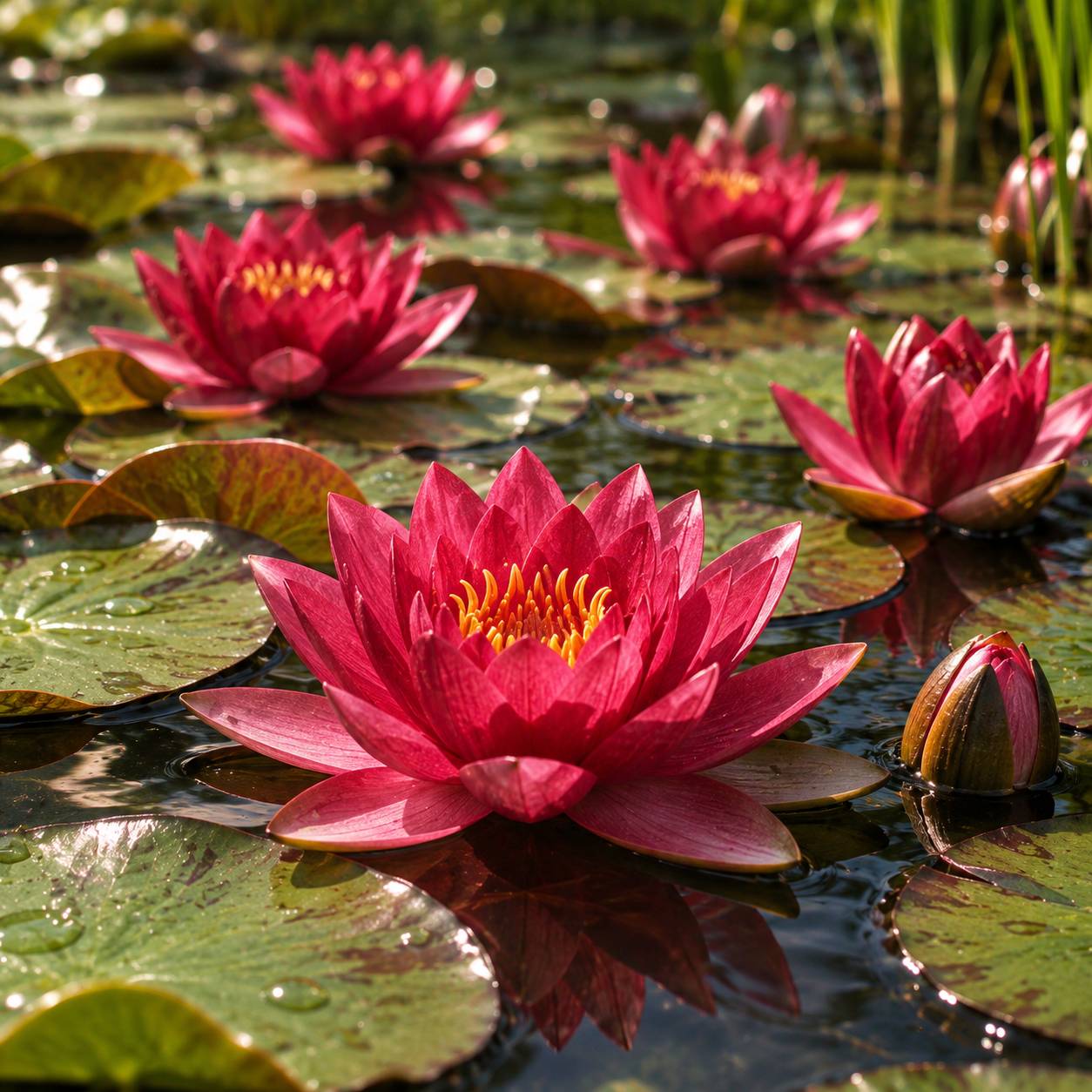 Nénuphar nain rouge - Nymphaea - Image 2