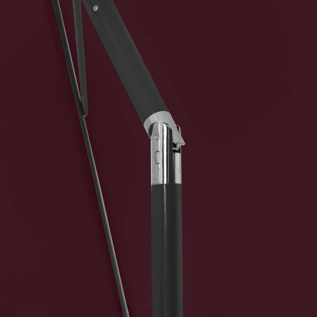 Helloshop26 - Parasol de plage rouge 180 x 120 cm bordeaux - Image 6
