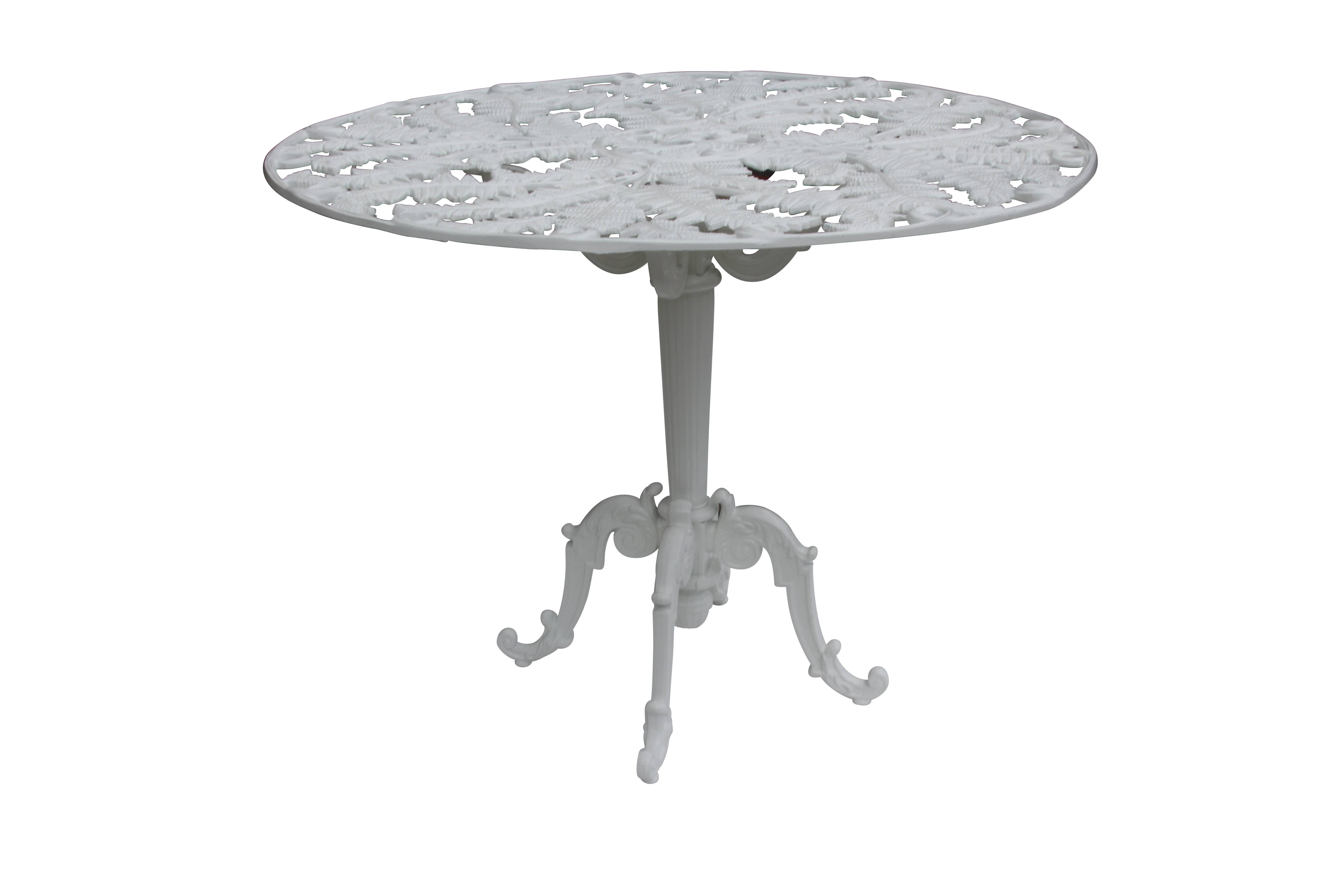 Table ronde fougère en aluminium Dommartin diamètre 1,20m - Image 1