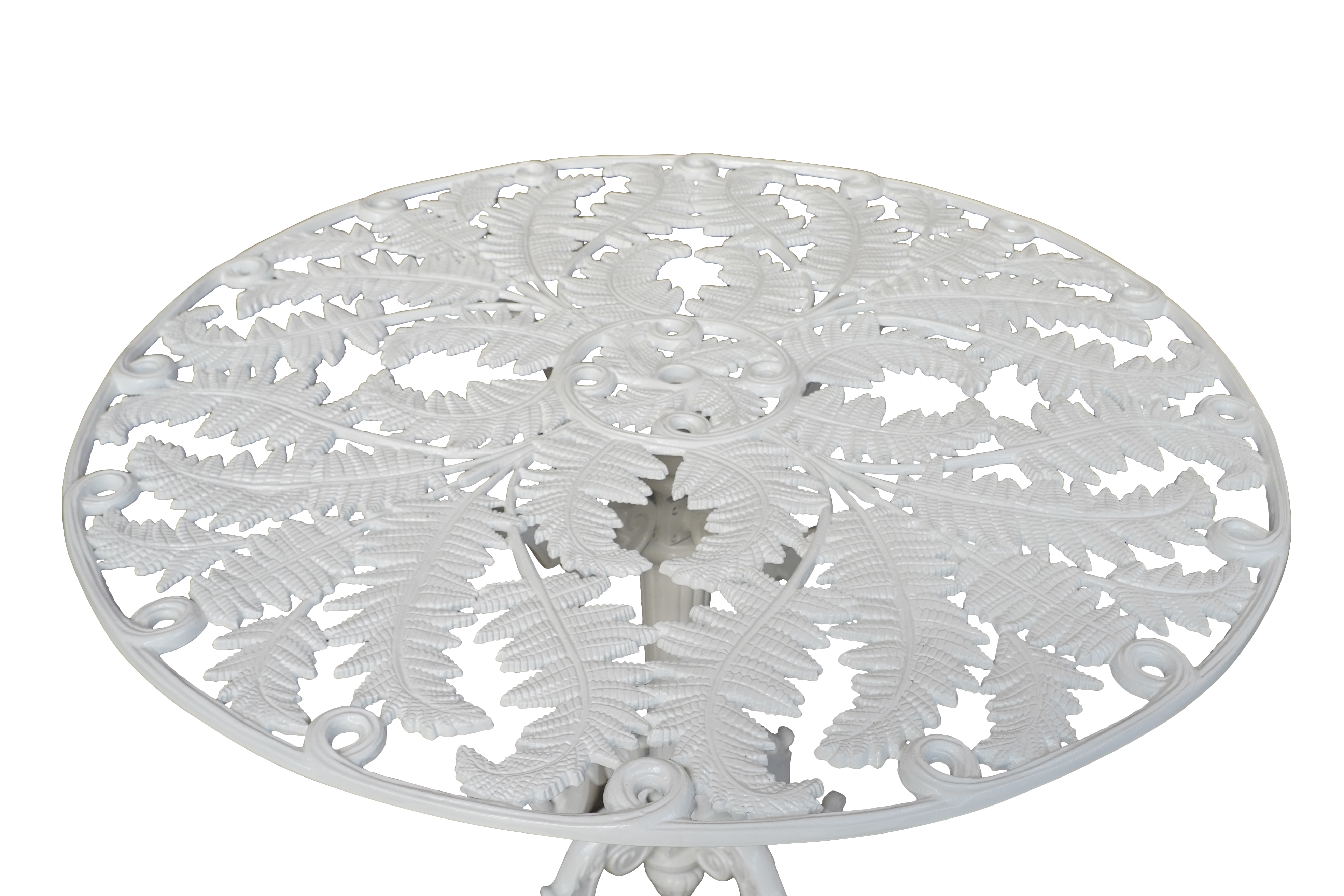 Table ronde fougère en aluminium Dommartin diamètre 1,20m - Image 2