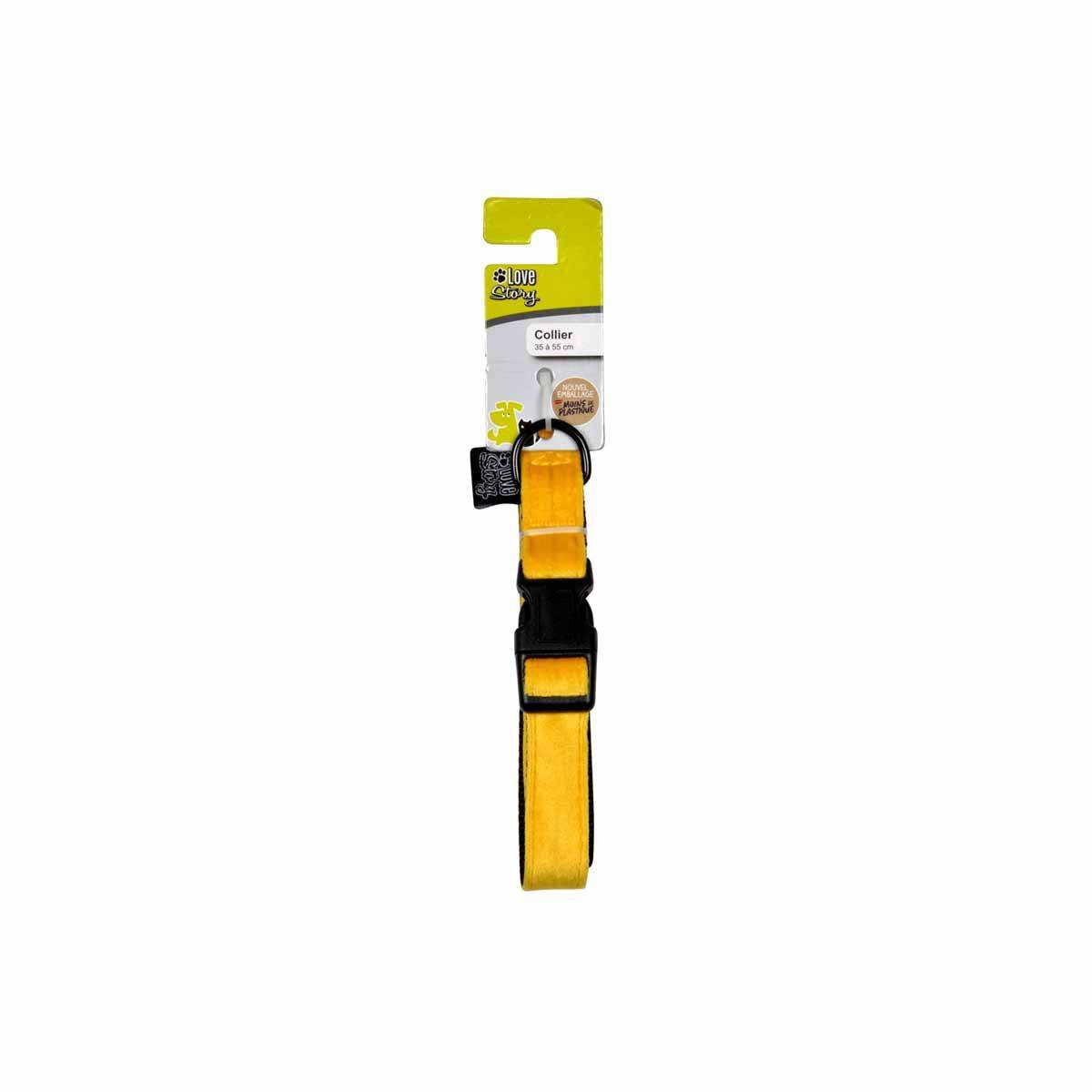 Paris Prix - Collier pour Chien "Cosy Golden" 55cm Jaune - Image 3