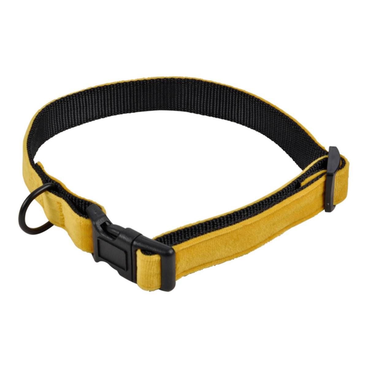Paris Prix - Collier pour Chien "Cosy Golden" 55cm Jaune - Image 1