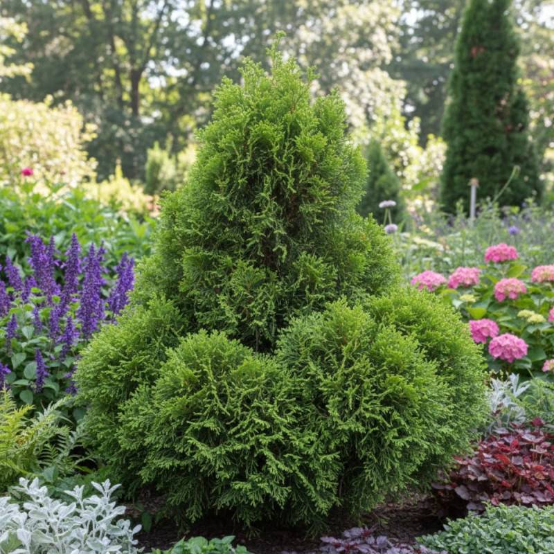 Faux cyprès d'Hinoki Nana Gracilis (Greffée), Chamaecyparis obtusa - Pot de 3L - 20/40 cm - Image 5