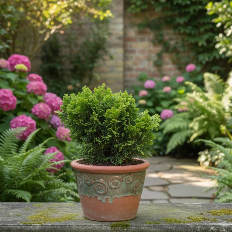 Faux cyprès d'Hinoki Nana Gracilis (Greffée), Chamaecyparis obtusa - Pot de 3L - 20/40 cm - Image 3