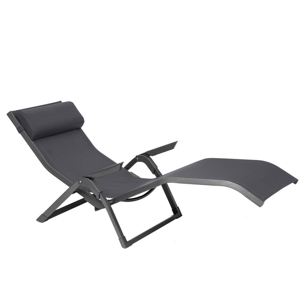 Hesperide - Transat "Decima" ardoise & gris quartz aluminium traité époxy en texaline Hespéride - Image 3