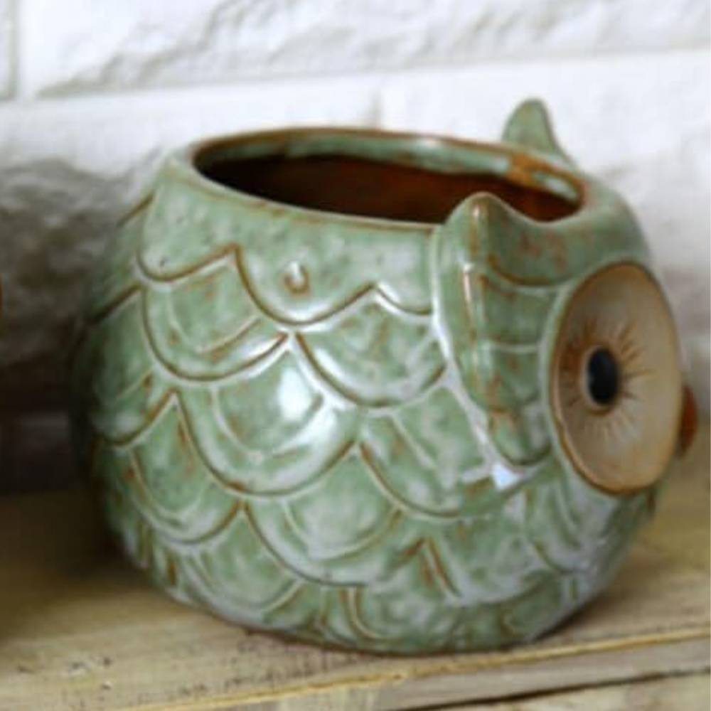 Pot De Fleur Céramique Hibou Mignon MCBOSON - Image 5