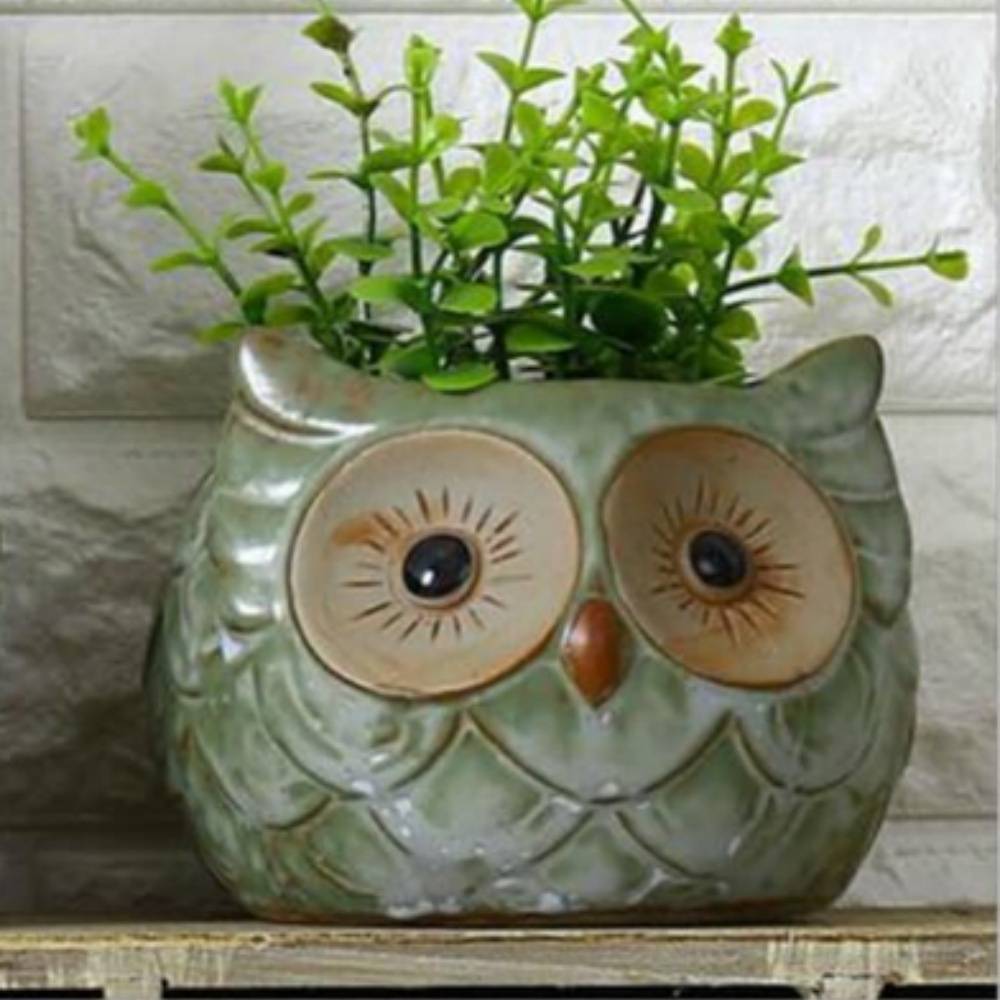Pot De Fleur Céramique Hibou Mignon MCBOSON - Image 3
